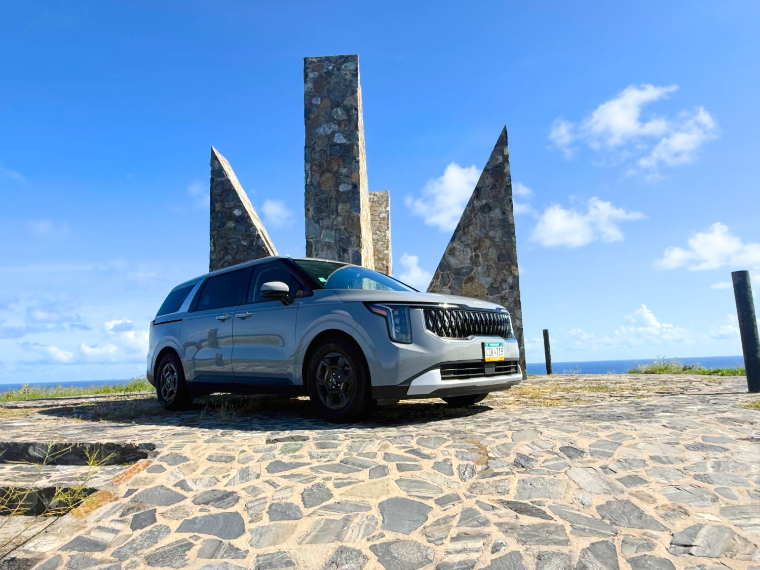 SUV at Point of Udall in St. Croix USVI