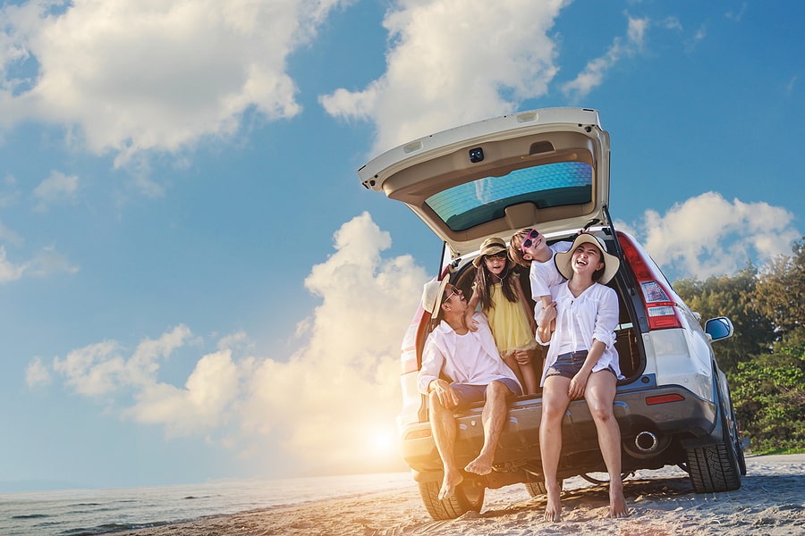 Happy Family Renting Car in St. Croix, USVI